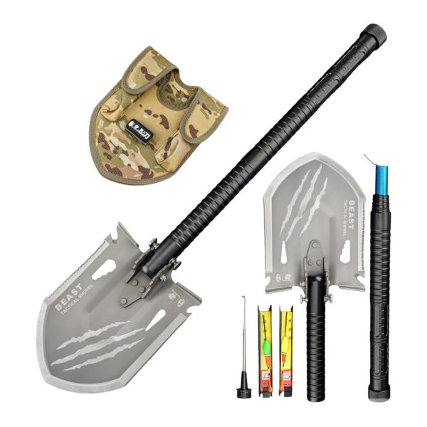 Лопата многофункциональная HX Outdoors Fishing Multifunctional Engineer Shovel, черная